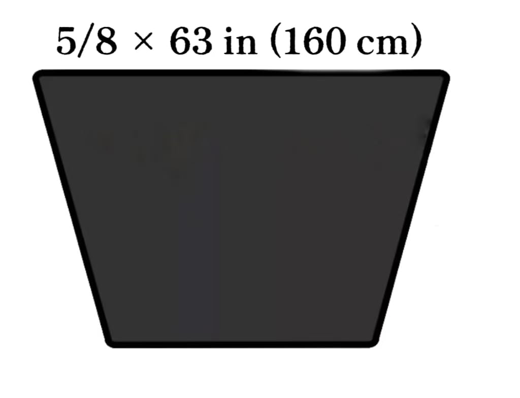 B60/5L630, B60 Belt, 5L630 Belt, B60 V-Belt, 5L630 V-Belt, 5/8 x 63in 2 Pcs