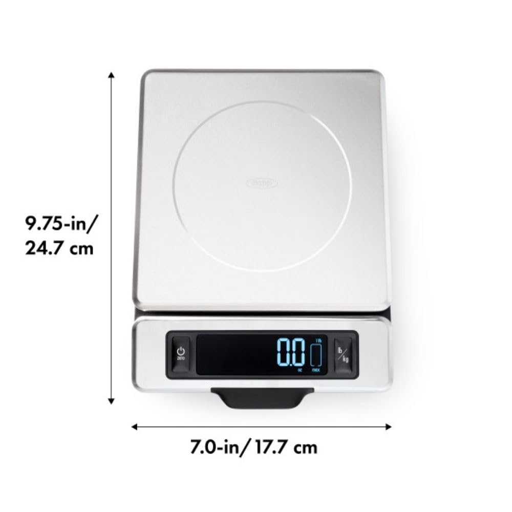 Good Grips 11 Pound Stainless Steel Food Scale with Pull-Out Display