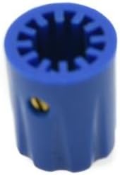 10pcs Blue Guitar Scalloped Edge Amplifier Knob Cylinder Effect Pedal Knobs