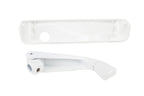 Folding Casement Window Crank Handle with Snap-On Cover – White – Compatible with Multiple Window Operators (Left)
