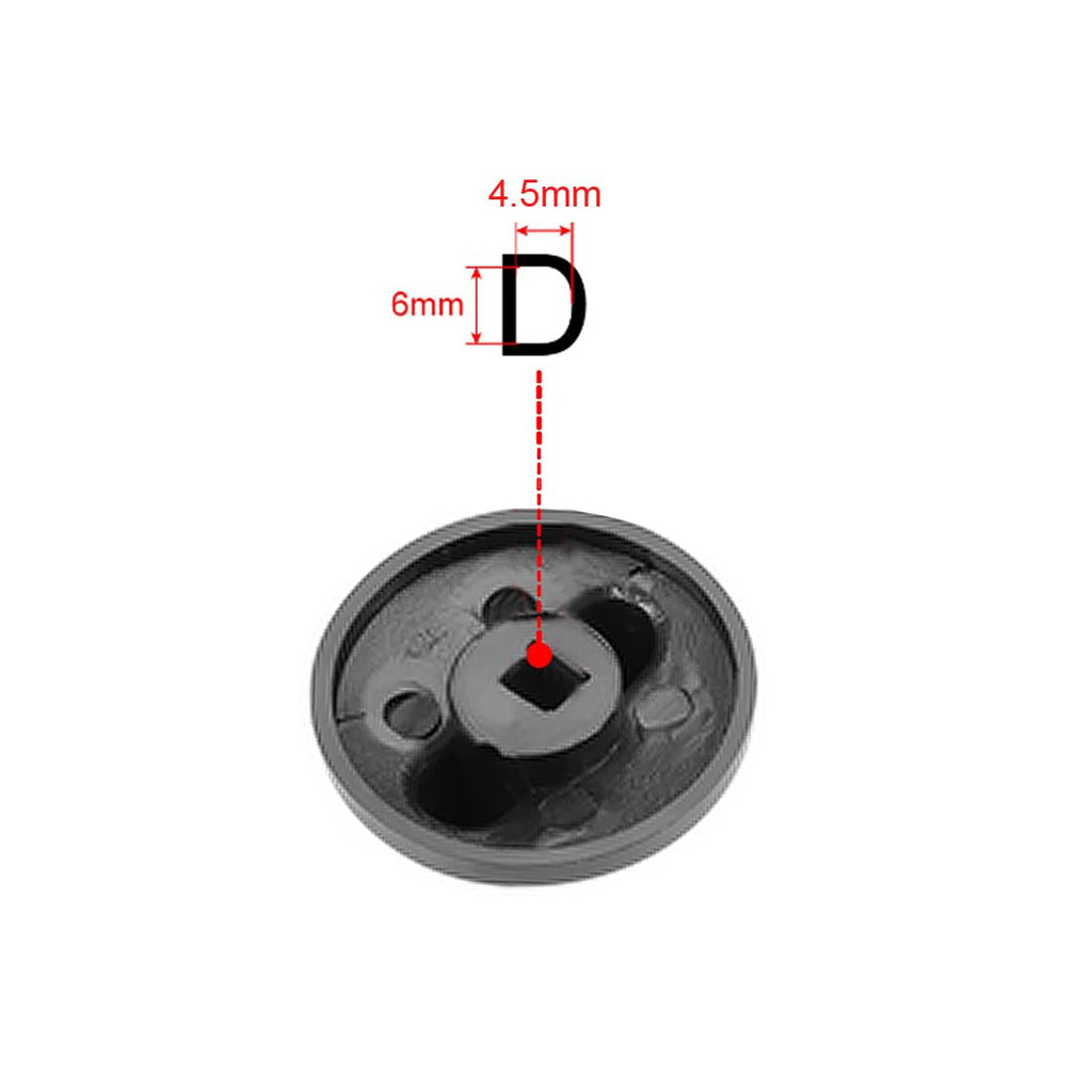 uxcell Timer Knobs Range Replacement Knobs Time Control Knob Round Half Shaft for Electronic Microwave Oven Cooker