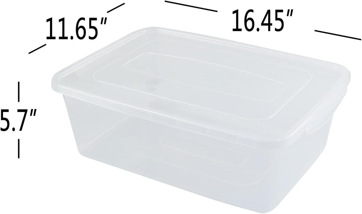 2-Pack 16 L Pizza Dough Proofing Box with Lid, Dough Rising Box