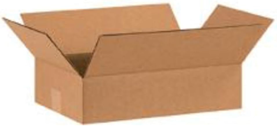 Shipping Boxes Flat 15"L x 10"W x 4"H 25-Pack - Corrugated Cardboard Box for Moving, Mailing, Packing, Packaging and