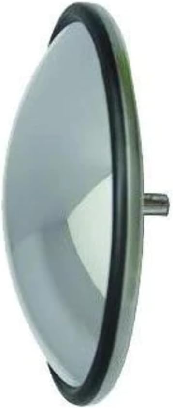 8 1/2" Semi-Bubble Convex Mirror Stainless Steel with Center Stud Mount | F245657