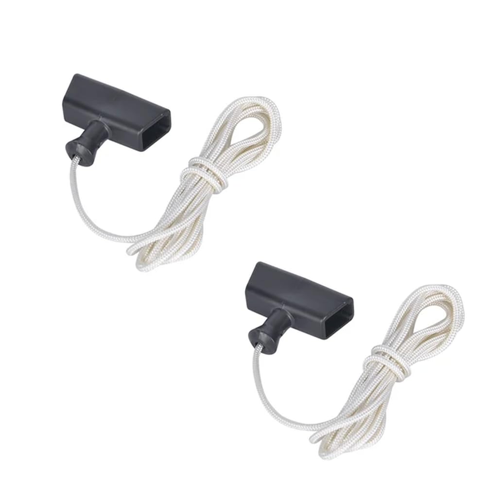 1 2 3 PCS 1. 2m Lawn Mower Replacement Pull Cord Recoil Starter Handle Rope Compatible with Various Garden Tools(2 PCS)