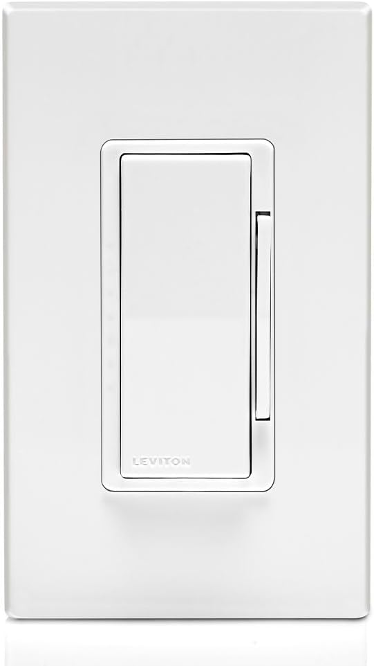 Leviton Decora Digital Dimmer Switch, DDM06-1LZ, White/Ivory/Light Almond