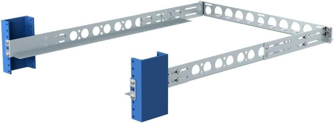 RackSolutions 1U 2Post Universal Rack Rail with Cable Wirebar