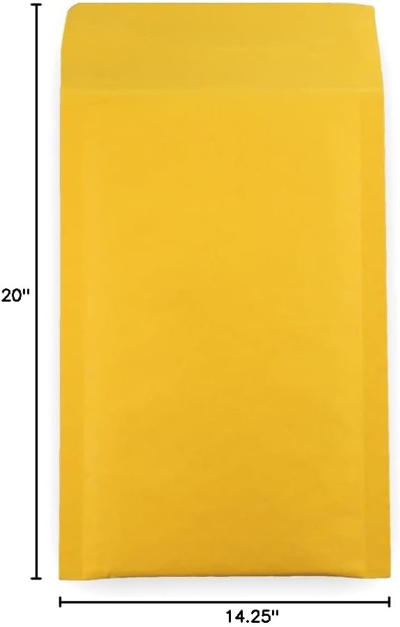 10 EcoSwift 14.25 x 20 Kraft Bubble Mailers Size #7 Self Sealing Bulk Padded Shipping Supplies Packaging Materials