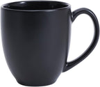 12-Pack Matte Black Ceramic Coffee Mug, 16 ounces, Microwave and Dishwasher Safe, Stoneware, Commercial-Grade