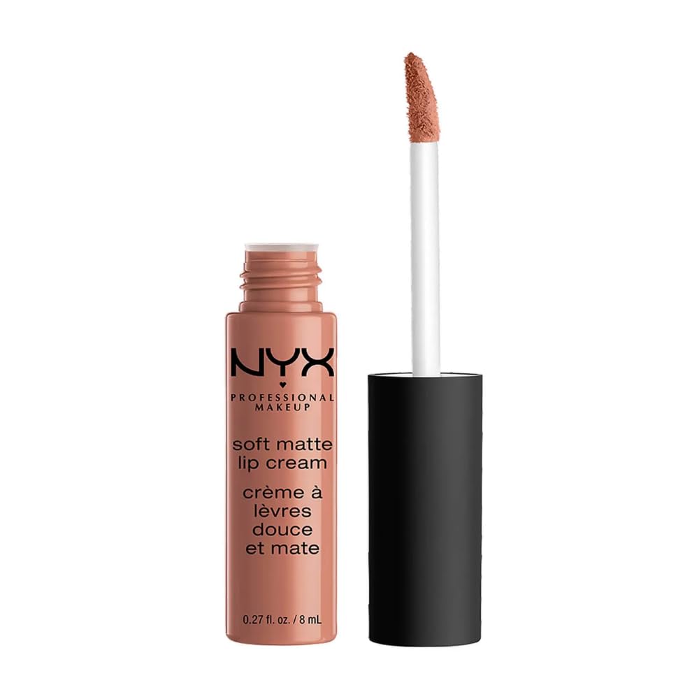 Soft Matte Lip Cream, Lightweight Liquid Lipstick - Abu Dhabi (Deep Rose-Beige)