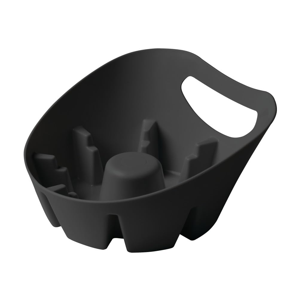PlumbCraft MaxClean Plunger Tray, 7.5 in., Black, Universal Design