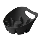 PlumbCraft MaxClean Plunger Tray, 7.5 in., Black, Universal Design