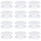 15Pcs Wire Weaving Bobbin Plastic Ribbon Spool Bulk Large Diameter Empty Thread Rope Chain Roll Crochet Cords