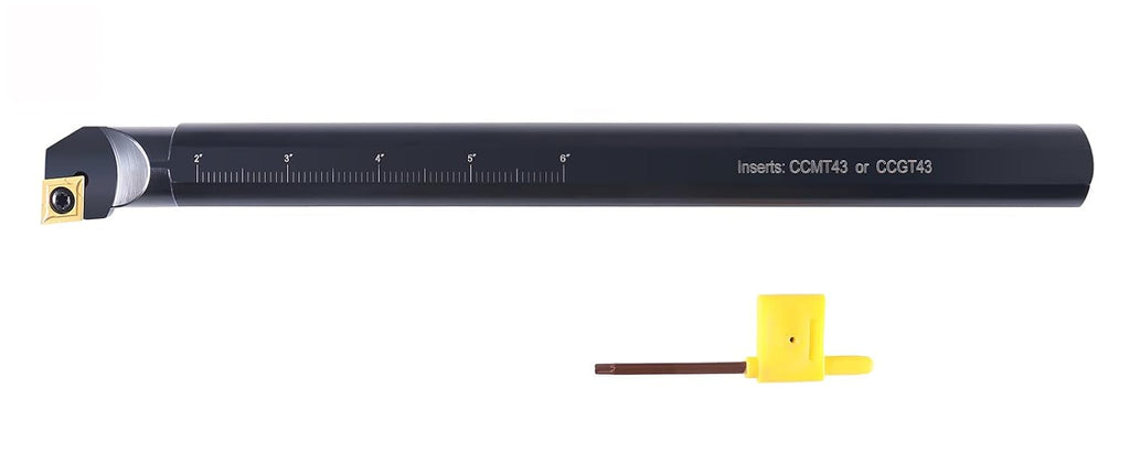 Accusize 1" x 12" SCLCR Indexable Boring Bar, CCMT432, P252-S409
