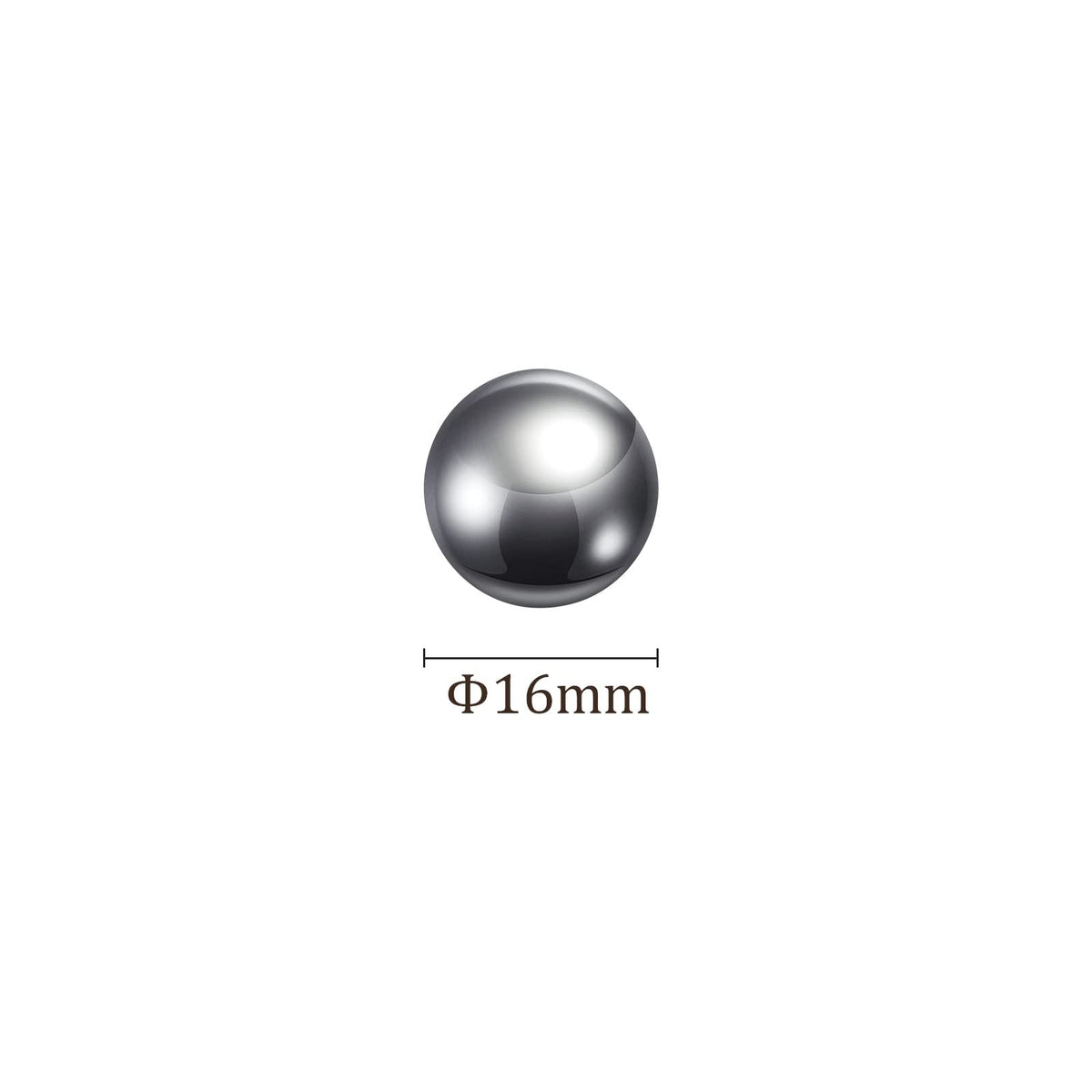 Kozelo 10pcs Precision Balls - [16mm] 304 Stainless Steel for Bearings Use, Solid