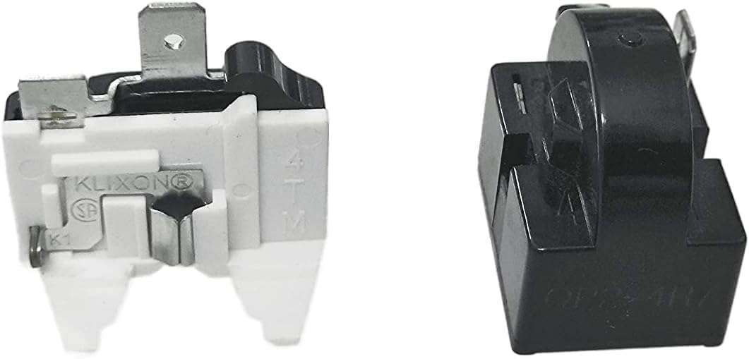 QP-02-4.7 PTC Start Relay & Overload Protector Combo (1 Pin, 1/2HP) | Compatible with Refrigerators, Freezers