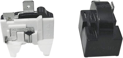 QP-02-4.7 PTC Start Relay & Overload Protector Combo (1 Pin, 1/2HP) | Compatible with Refrigerators, Freezers