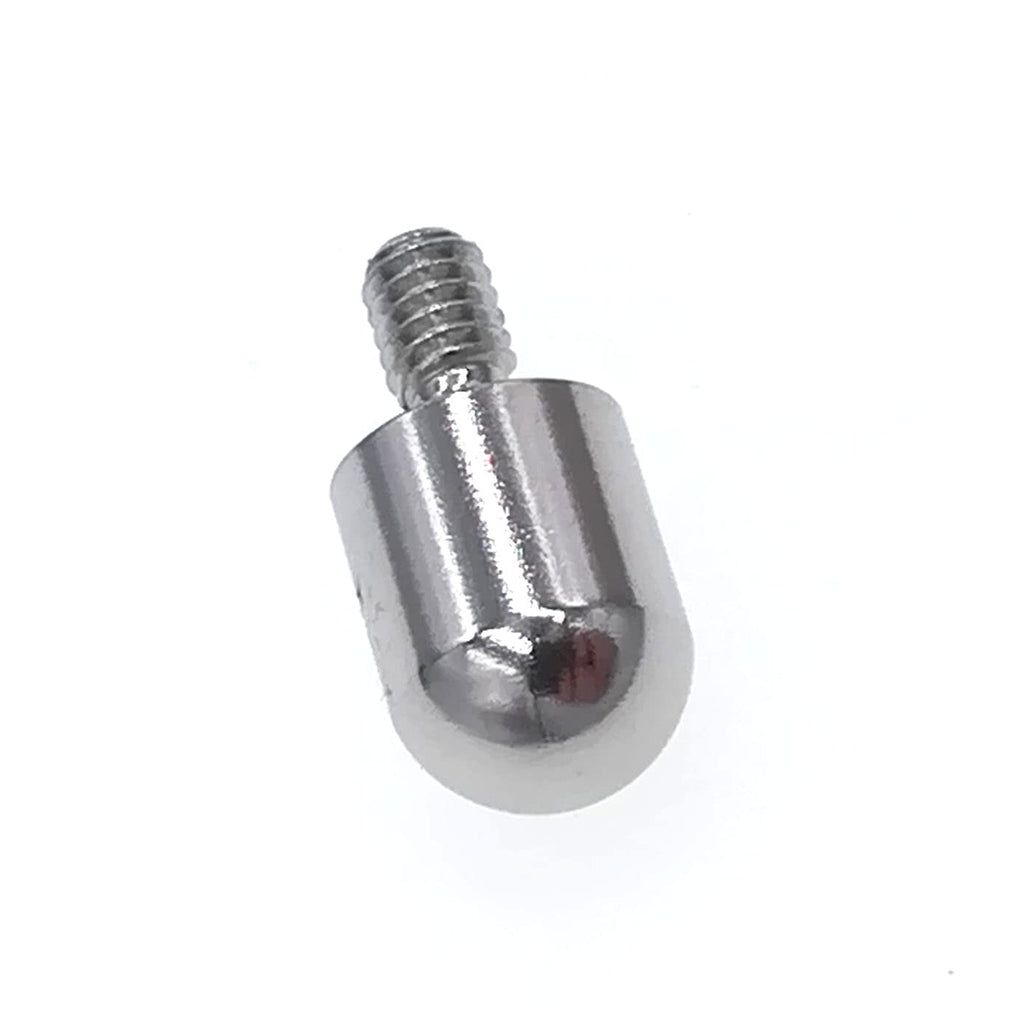 SUXING Spherical Point Contact Point for Dial Digital Indicator Depth Gauge Tip 4-48 UNF Thread Shank (1/4" Diameter)