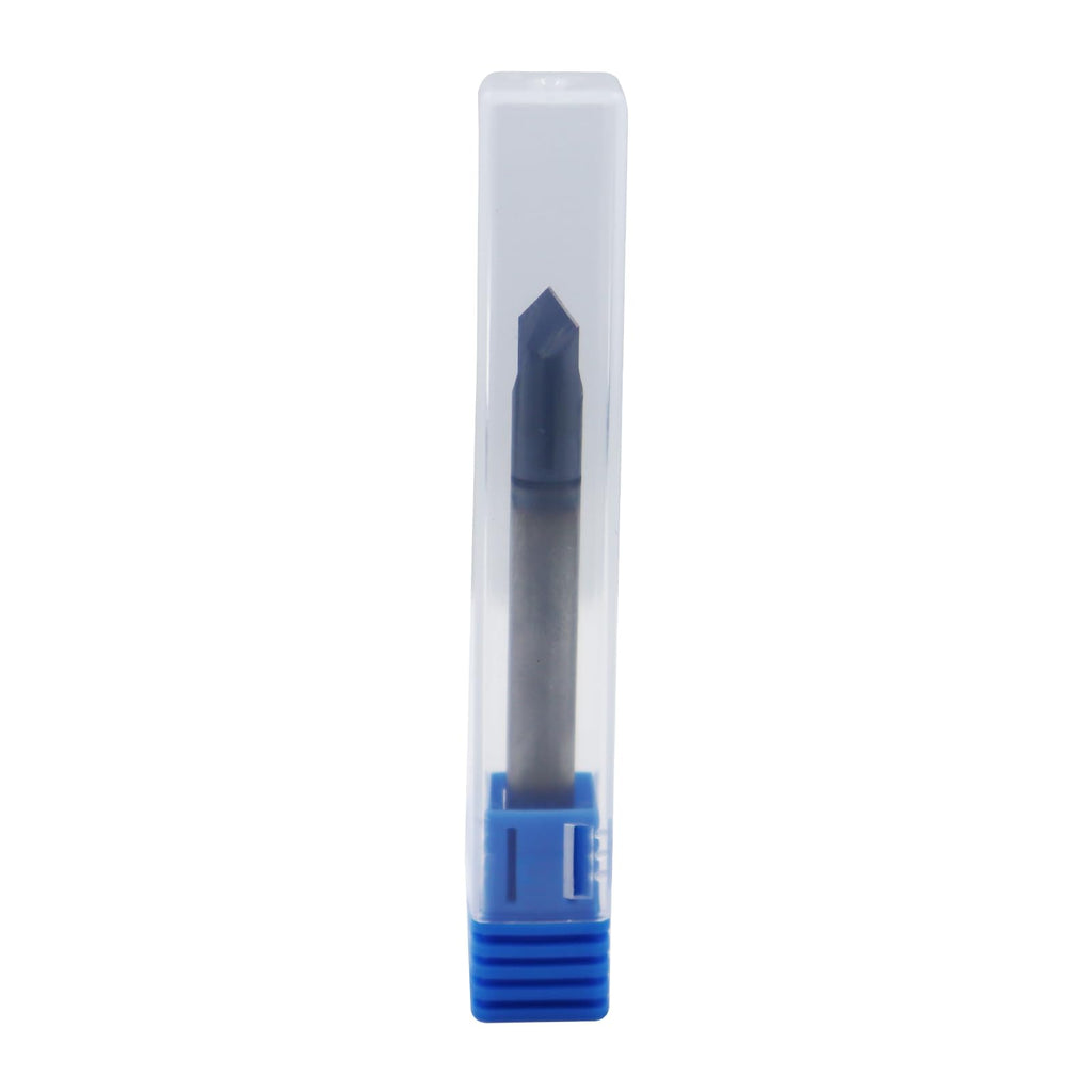 1/4in Solid Carbide End Mill, Chamfer Mill - Double End, 2 Flutes