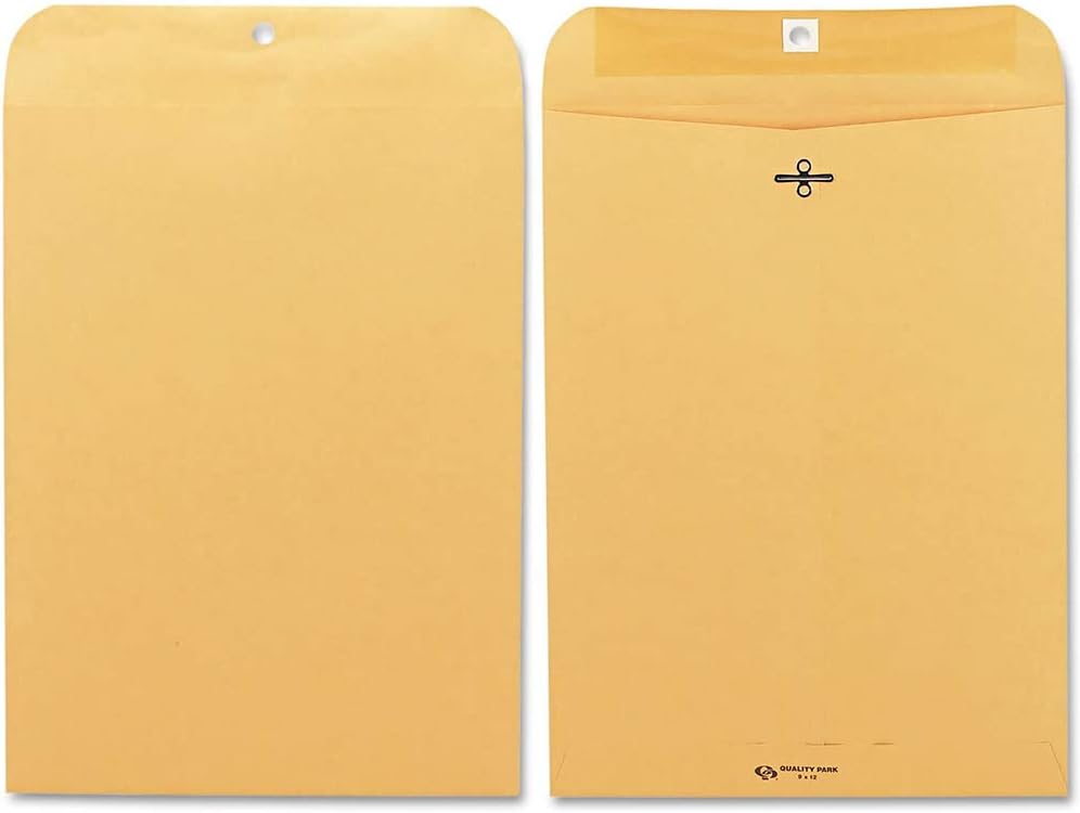QUA37890 - Quality Park Gummed Kraft Clasp Envelopes