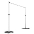 Heavy Duty Backdrop Stand, 10x10ft Pipe and Drape Stand Kit, Adjustable Arch Backdrop Stand, Back Drop Stand for