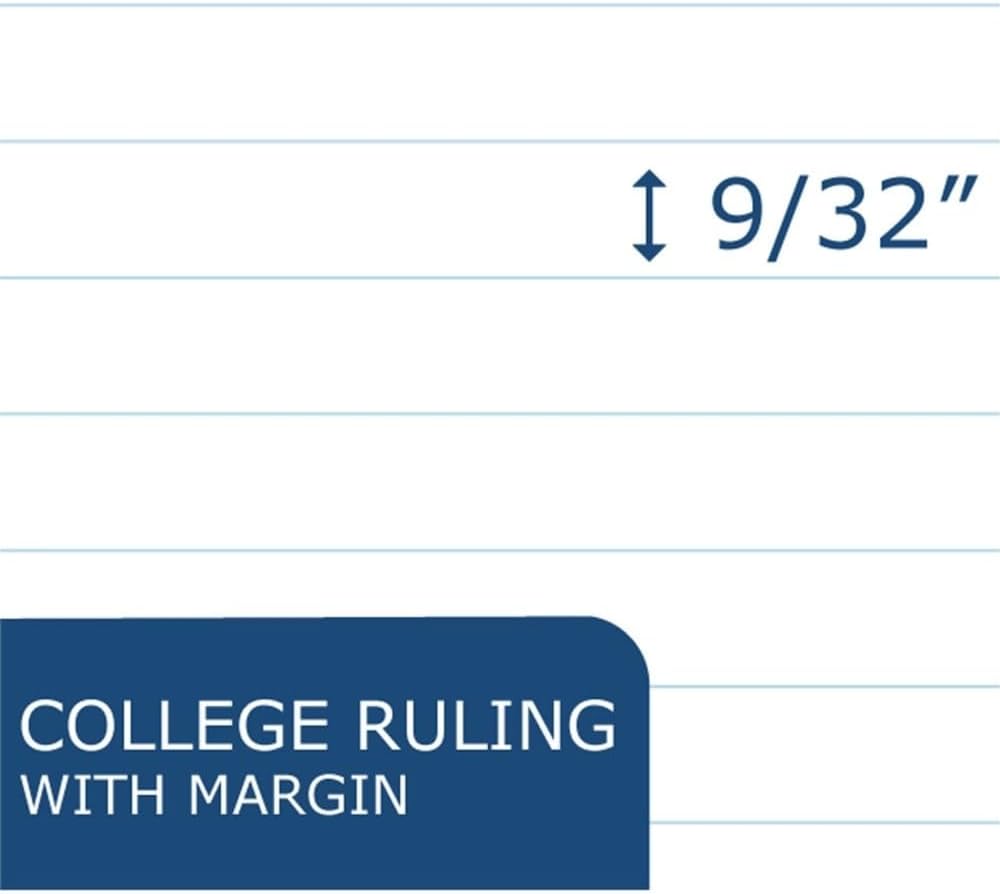 Environotes Recycled One Subject Spiral Notebook, Heavyweight College Ruled BioBased Paper, 11" x 8.5" 70 Sheets