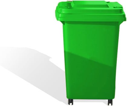 30L 50L 100L 120L 240L Outdoor Trash Can Wheeled Garbage Can with Lid, Residential Commercial Trash Can for Backyard