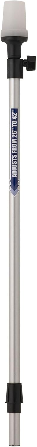 attwood LightArmor LED All-Round Telescoping Pole Boat Navigation Light 30"-48"