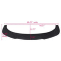 Universal Valance V2 PU Front Bumper Lip Flat Splitter Lip Plate Under Panel Diffuser Chin Spoiler 67" L x 21" D