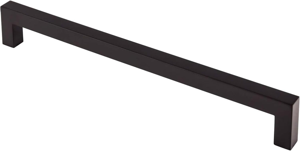 1 Pack 18 Inch Appliance Pull Matte Black Kitchen Square Cabinet Handles Solid Heavy Drawer Pulls Kitchen Cabinet