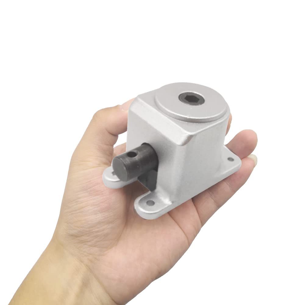 1:1 Manual Right Angle Tapered Bevel Gearbox with Handle 1.5 Module 20 Teeth 90° Angle Drive Steering Gear Device Simple Mechanical DIY Module with 15mm Shaft