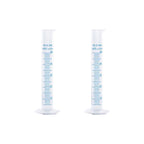 2 Pcs Plastic Measuring Graduated Cylinders Transparent Graduated Cylinder Beaker Lab Test Tube Liquid Measuring Tool