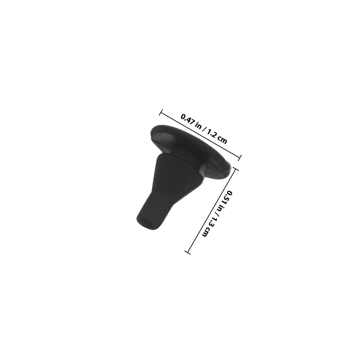 8pcs Silicone Replacement Feet for Rice Cooker, 4.5mm Black
