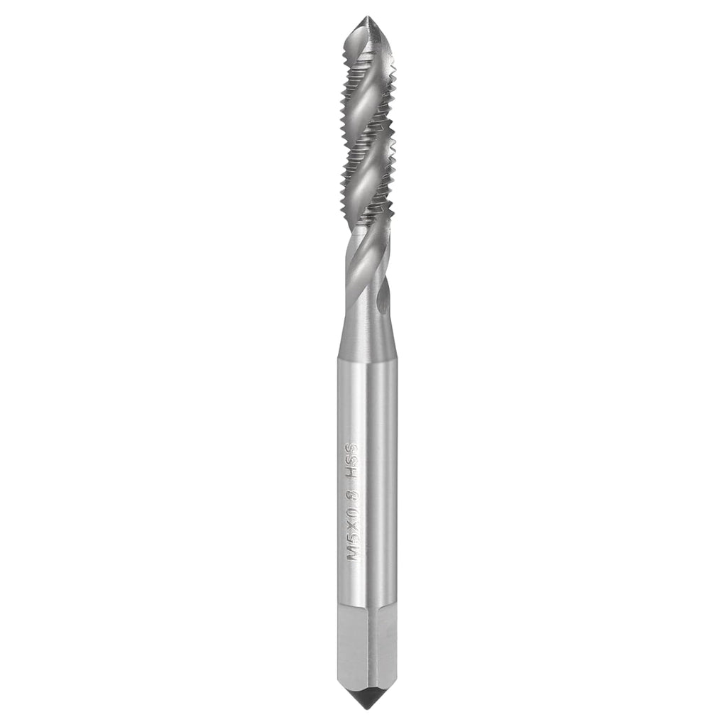 M5x0.8 Spiral Flute Thread Tap M2 High Speed Steel Polished
