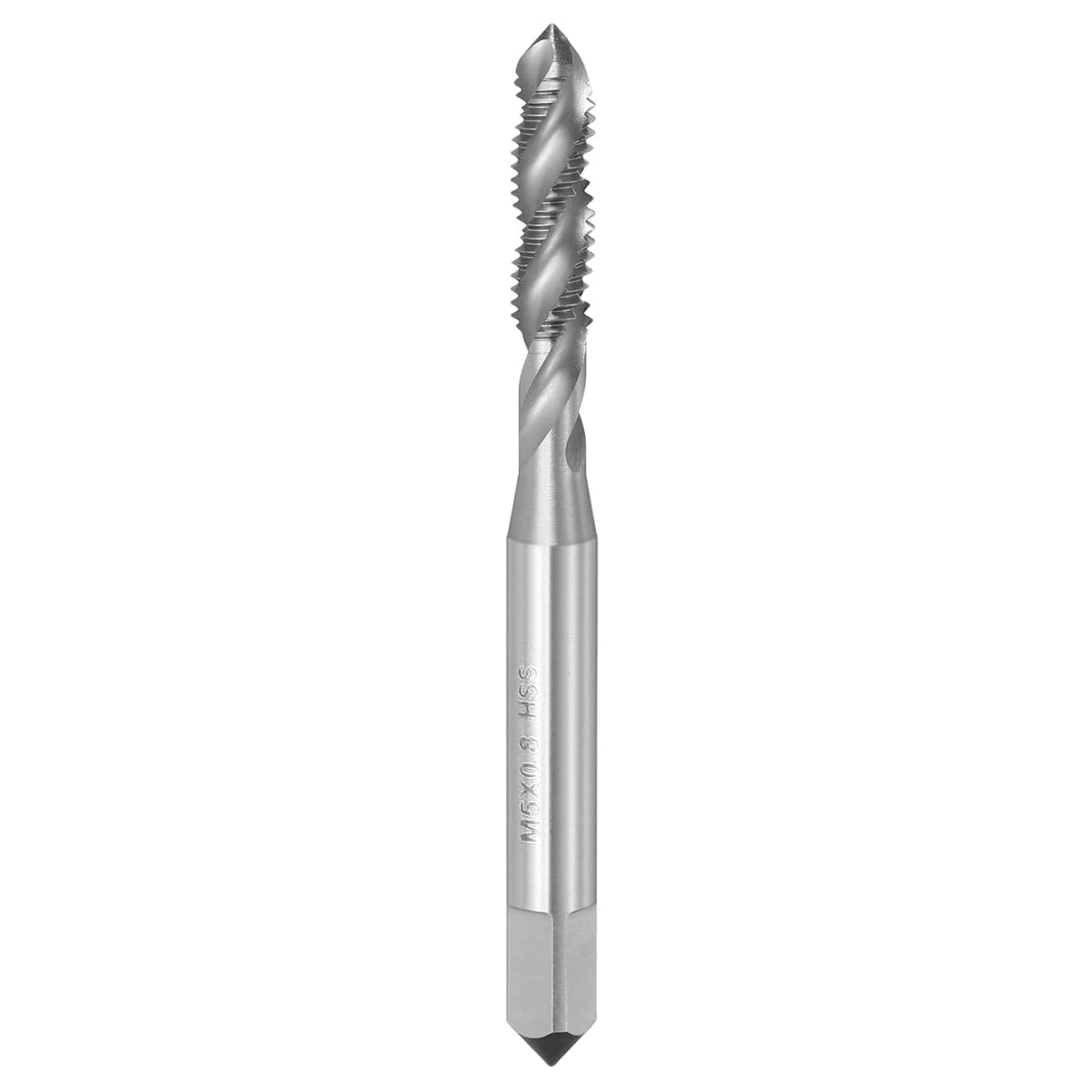 M5x0.8 Spiral Flute Thread Tap M2 High Speed Steel Polished