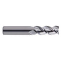 YG-1 28598 Carbide Alu-Power End Mill, 3 Flute, 45 Degree Helix, Regular Length, Square, Uncoated Finish, 4" Length, 3/4"