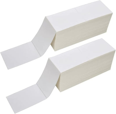 6000 4x6 Fanfold Direct Thermal Shipping Labels Perforated Label