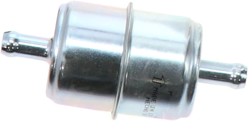 WIX 33033 Universal In-Line Fuel Filter with 3/8â€ Clamp-On Inlet/Outlet, Max Pressure 60-PSI