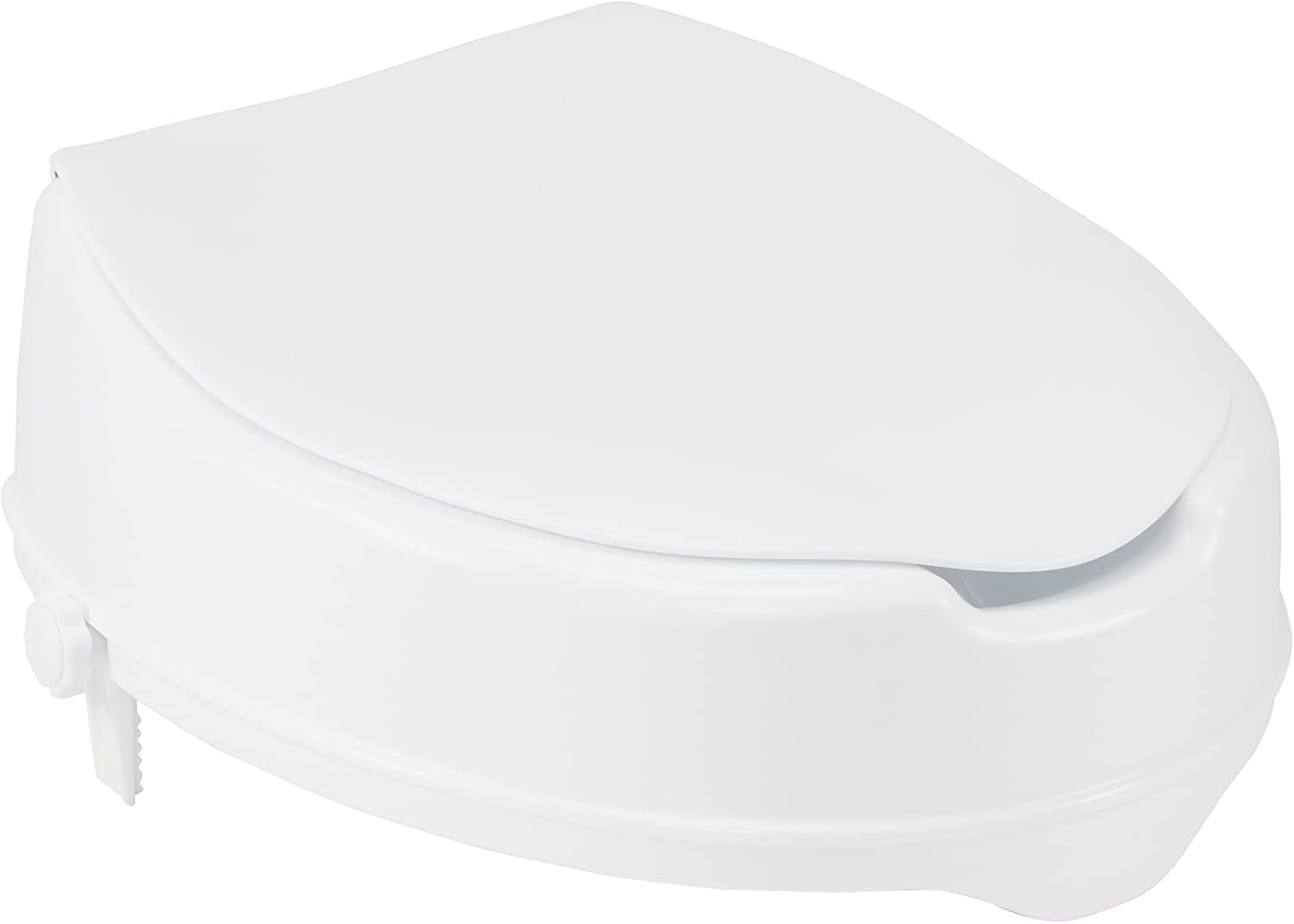 Raised Toilet Seat with Lock and Lid, Standard Seat, 4"