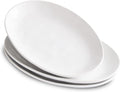 Ceramic Serving Platters, 12" White Serving Dishes, Dinner Plates, Set of 3
