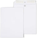 9x12 Wove Clasp Envelopes, White, Metal Clasp, 100/Box