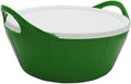 Flexi Bowl with Lid, 10L Horse Feed Bucket, Stackable Feed Storage Container, Flexible BPA Free Feed Tub for Grain