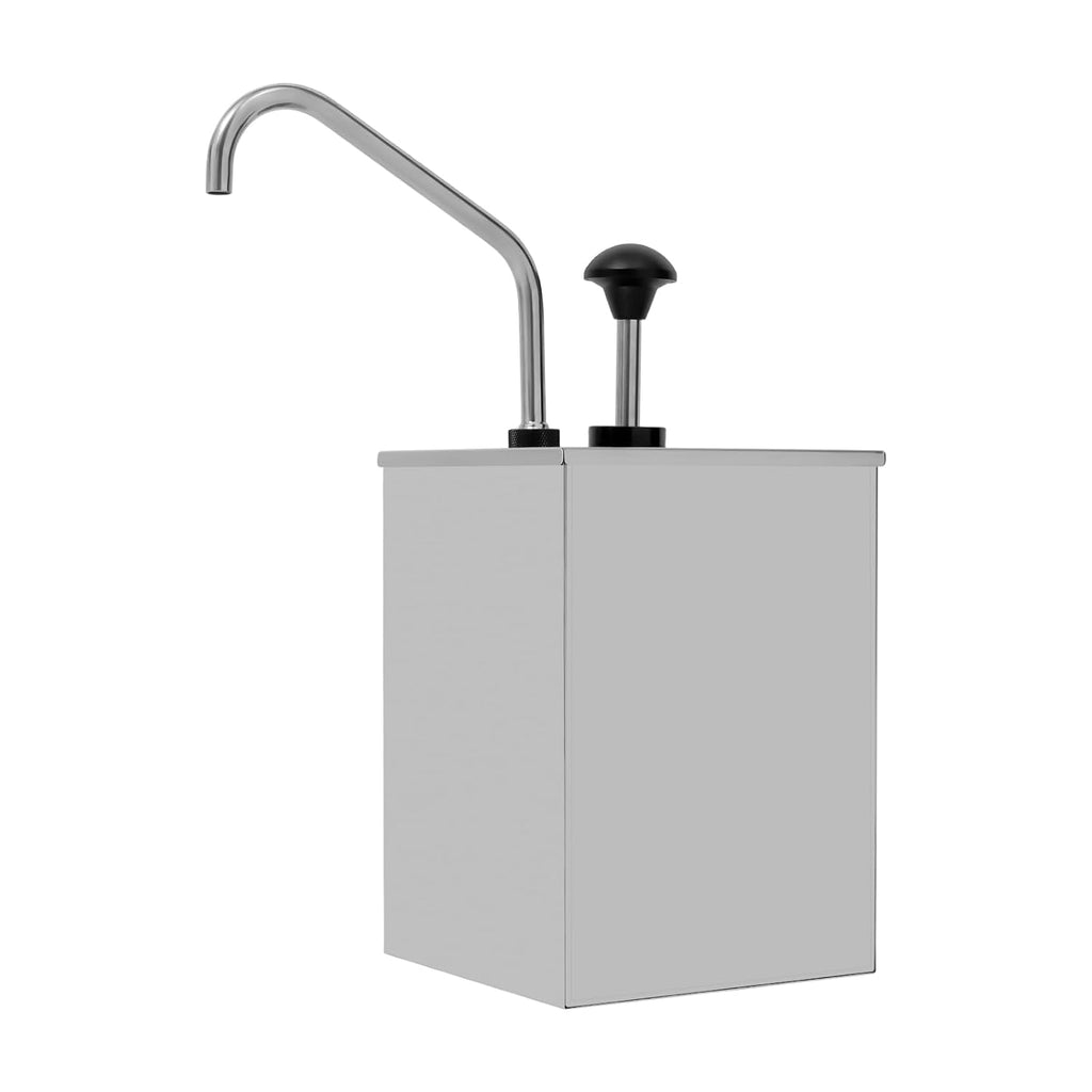 4.2Qt Cheese Dispenser with Pump, Stainless Steel Condiment Pump for Sauces