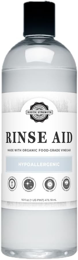 Unscented Rinse Aid for Automatic Dishwashers, 16 oz