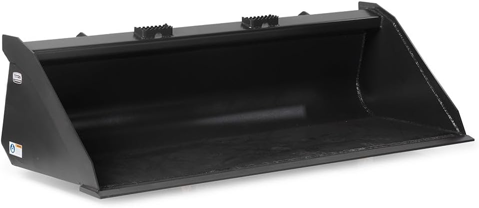 72" Grade 50 Standard Series Low Profile Dirt Bucket, Universal Quick Tach, Rolled-Back Design with 0.5" Thick