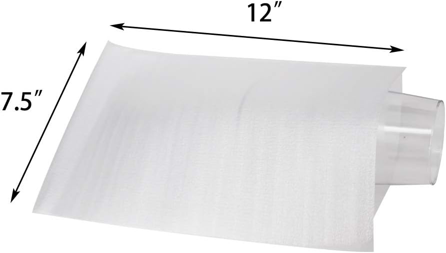 100 Pack 7.5”x 12" Foam Wrap Cushion Pouches (0.75mmThickness)