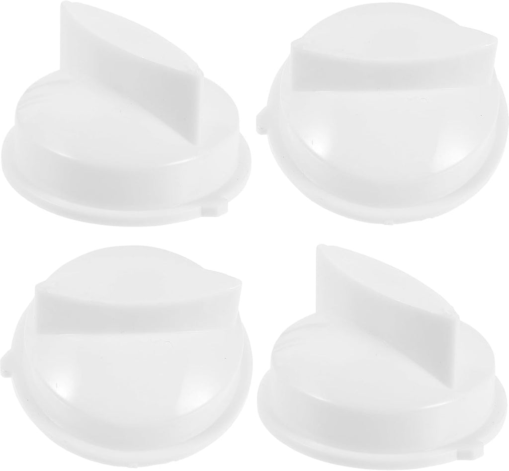 4pcs White Microwave Oven Replacement Knobs for Timing Control