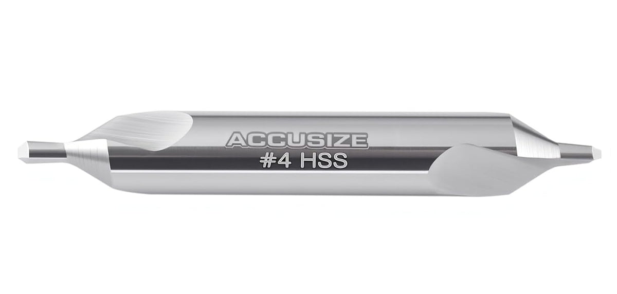 Accusize #4 HSS Center Drill, 0530-0400x10