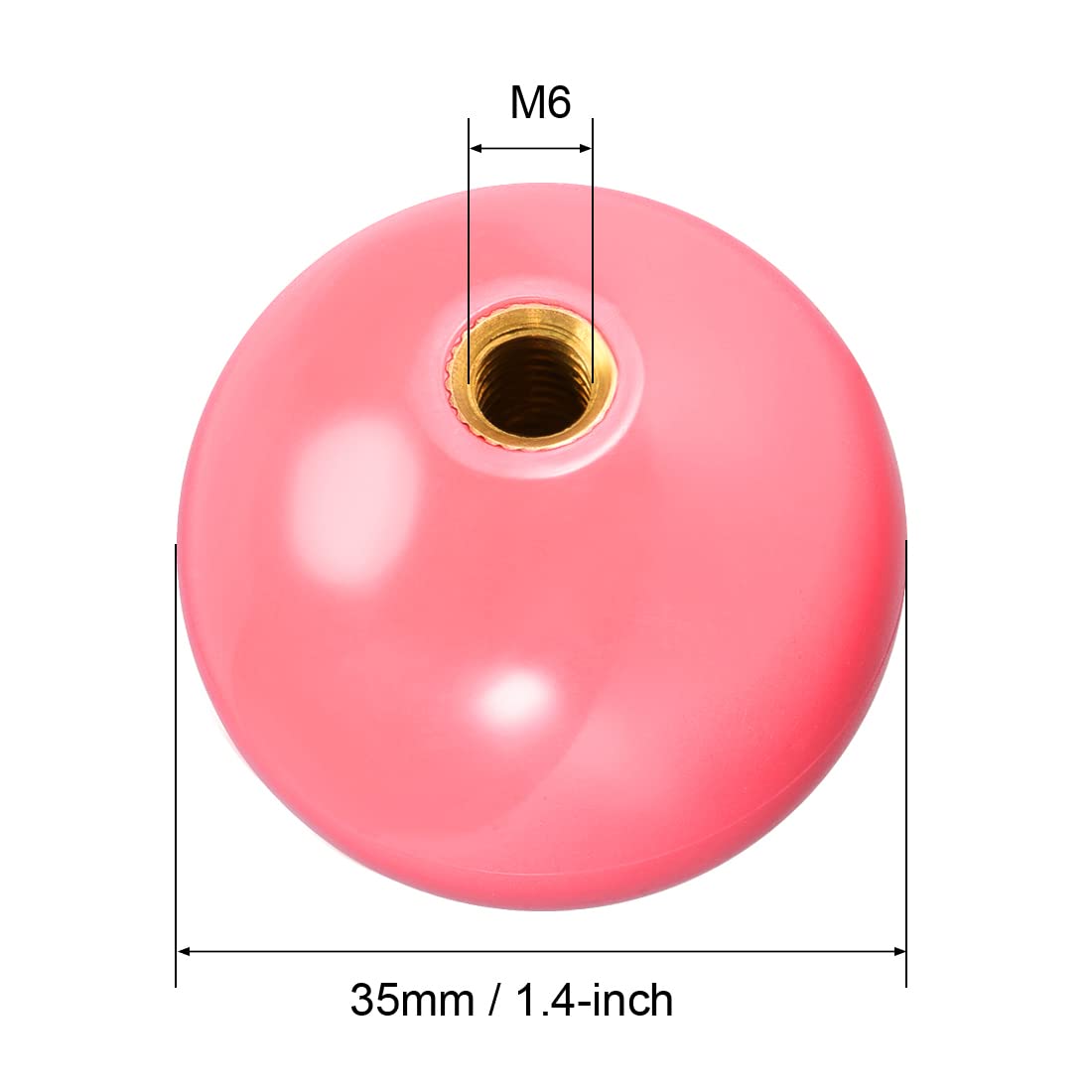 Joystick Ball Top Handle Rocker Round Head Arcade Game DIY Parts Replacement Pink