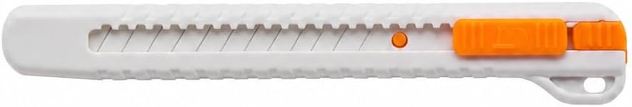 9mm Ceramic Snap-Off Utility Knife, Retractable Box Cutter, 1 Pack